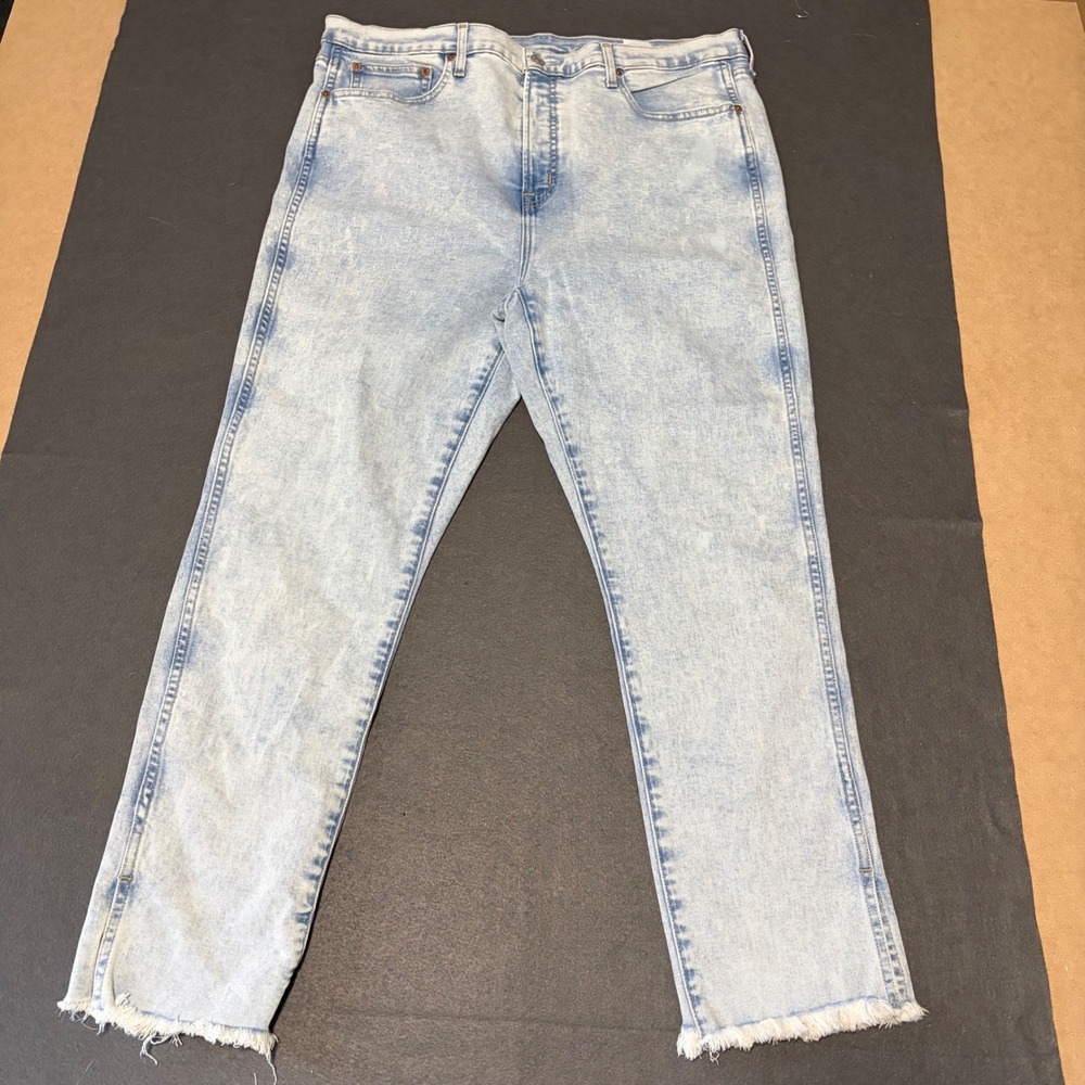 Gap Vintage Slim High Rise Jeans Womens Plus 18R Light Blue Fall Core Acid Wash